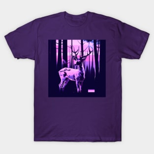 Pink Vaporwave Buck T-Shirt